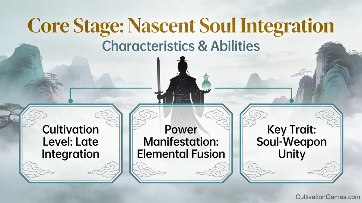 Body Integration Realm overview showing soul-body unification and integrated cultivation abilities