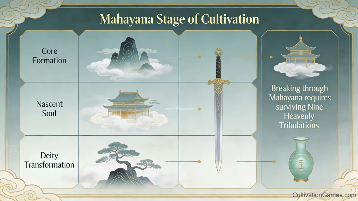 Consummate internal perfection of body, soul, and essence in Mahayana Realm