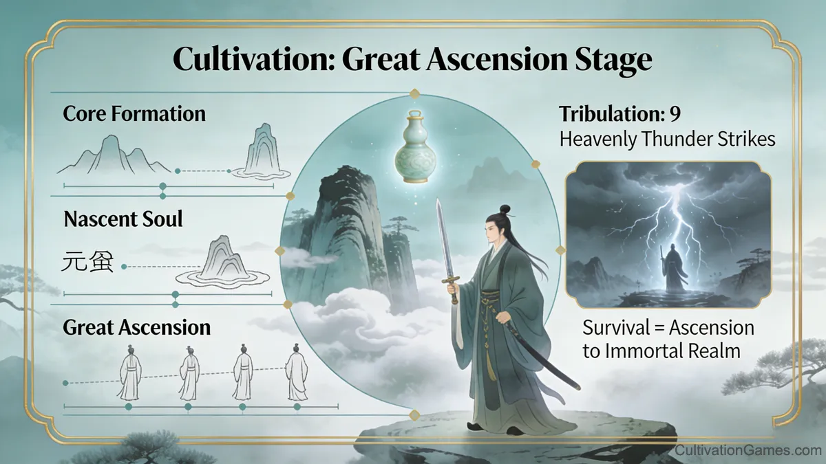 Mahayana Realm as the final mortal inspection stage before ascension