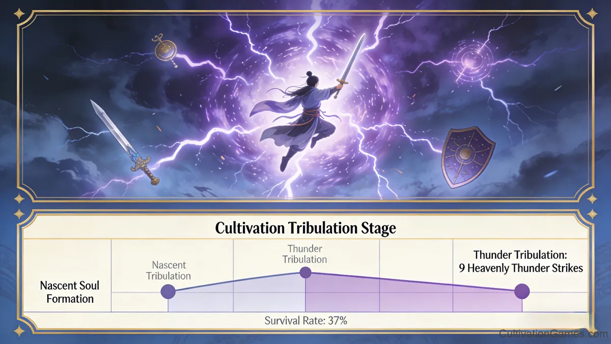 Heavenly tribulation lightning as a law-based judgment mechanism