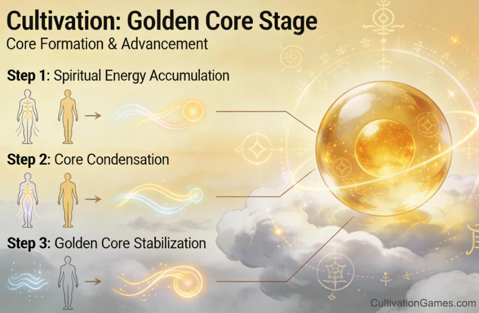Golden Core Formation Process - Visual Guide